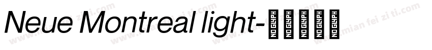 Neue Montreal light字体转换